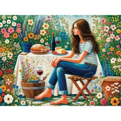 Puzzle 1000 pièces : EN ATTENTE DE COMPAGNIE - JaCaRou