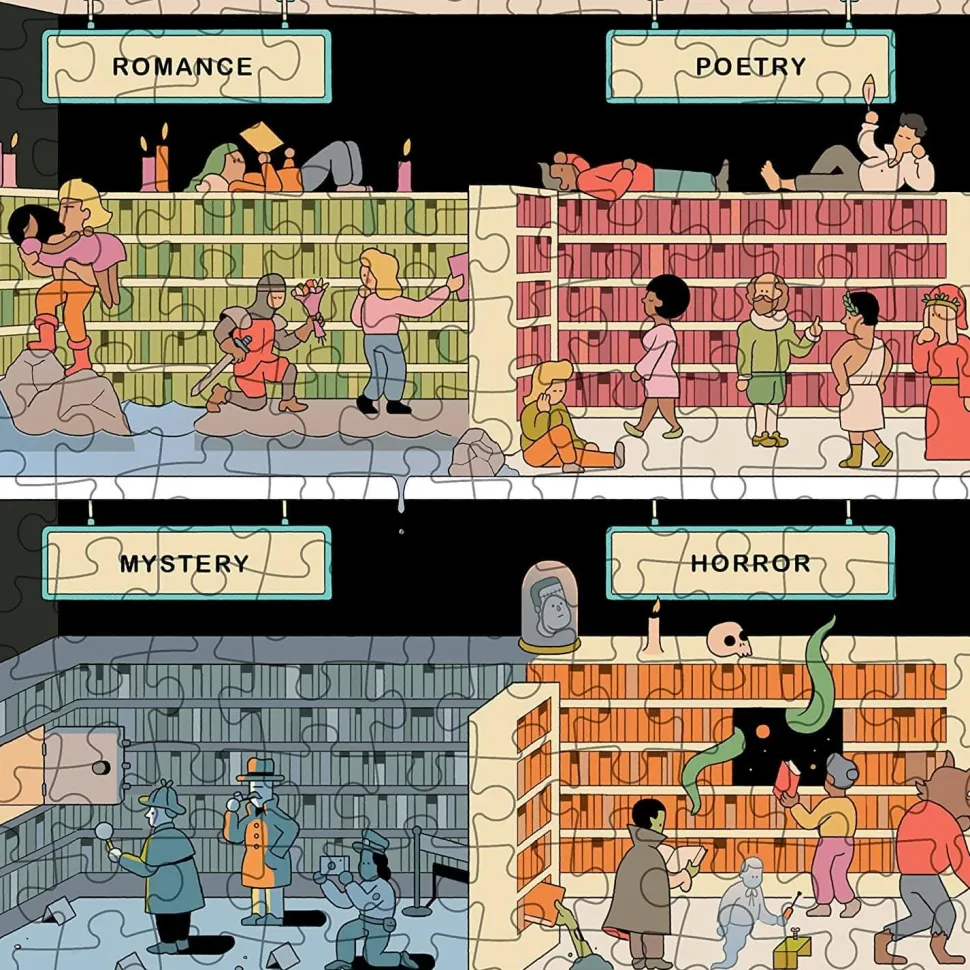 Puzzle 1000 pièces : En librairie - Galison