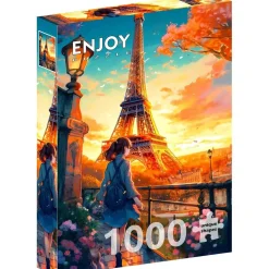 Puzzle 1000 pièces : Envie de voyager à Paris - EnjoyPuzzle