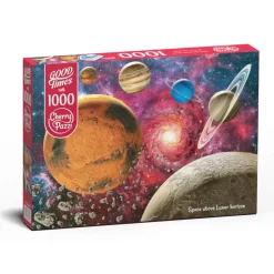 Puzzle 1000 pièces : Espace au-dessus de l'horizon lunaire - CherryPazzi