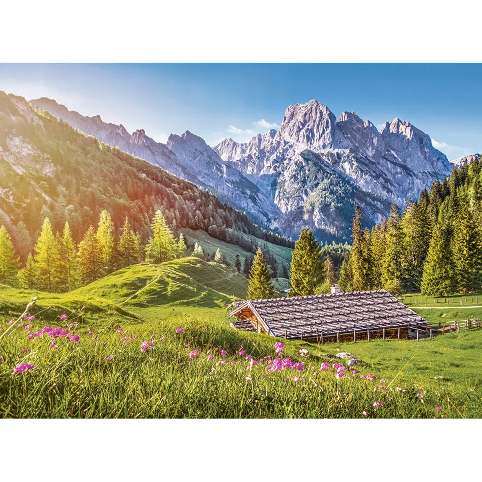 Puzzle 500 pièces : Eté dans les Alpes - Castorland