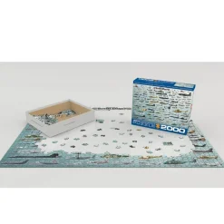 Puzzle 2000 pièces : Evolution of Military Aircraft - Eurographics