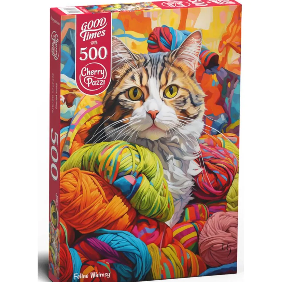 Puzzle 500 pièces : Fantaisie féline - CherryPazzi