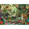 Puzzle 100 pièces : Faune colorée dans la jungle - Schmidt