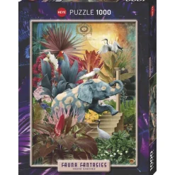 Puzzle 1000 pièces : Faune Fantaisies Elephantaisie - Heye