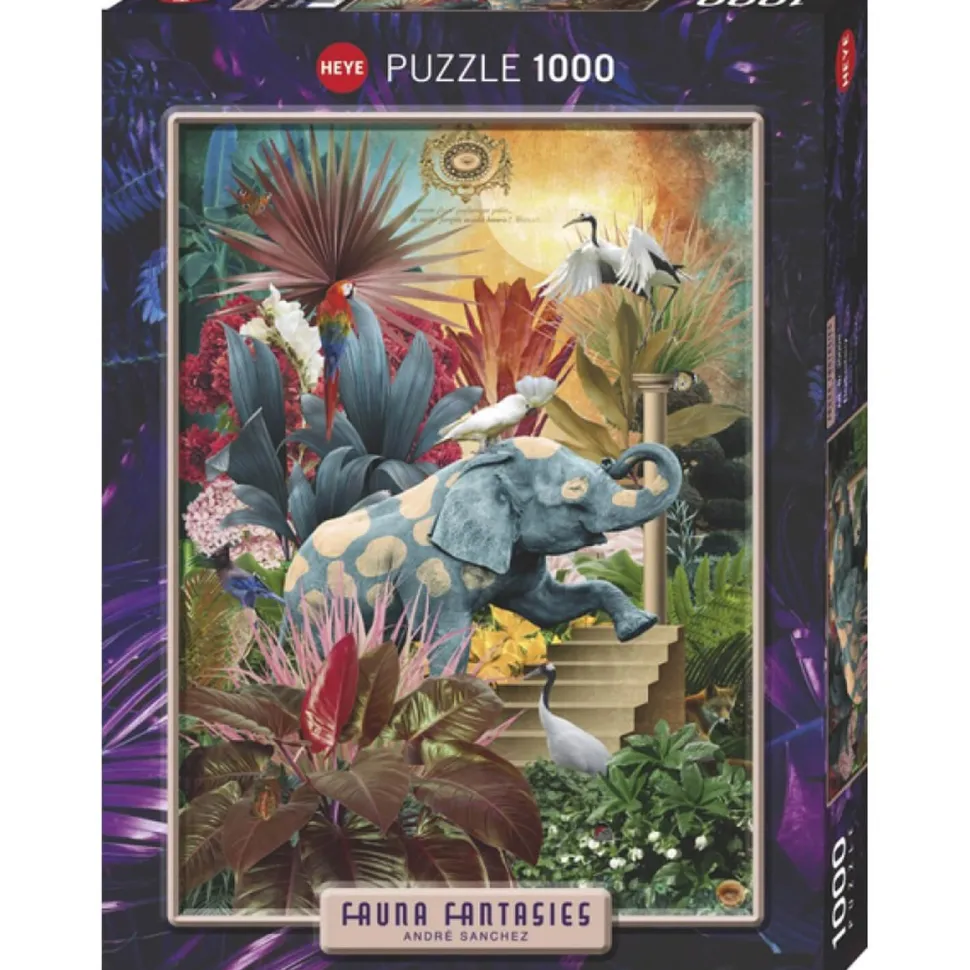 Puzzle 1000 pièces : Faune Fantaisies Elephantaisie - Heye