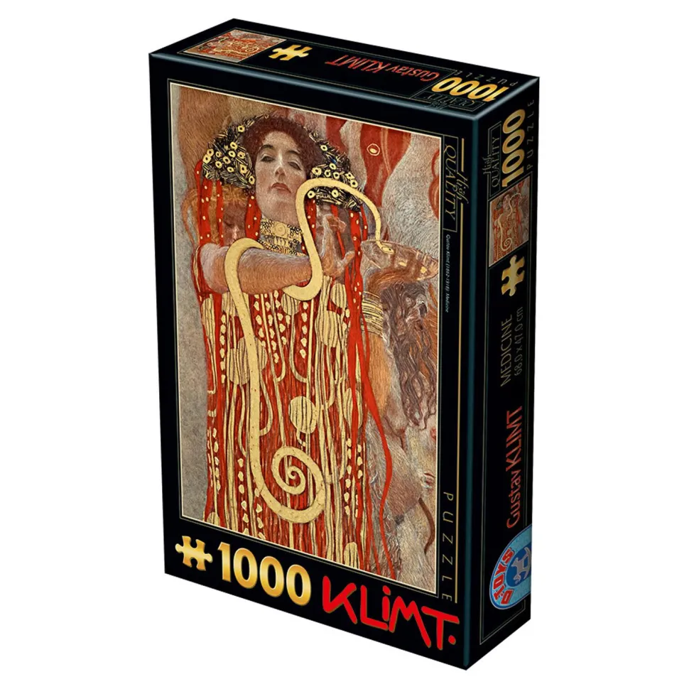 Puzzle 1000 pièces : Femme Serpent, Gustav Klimt - DToys
