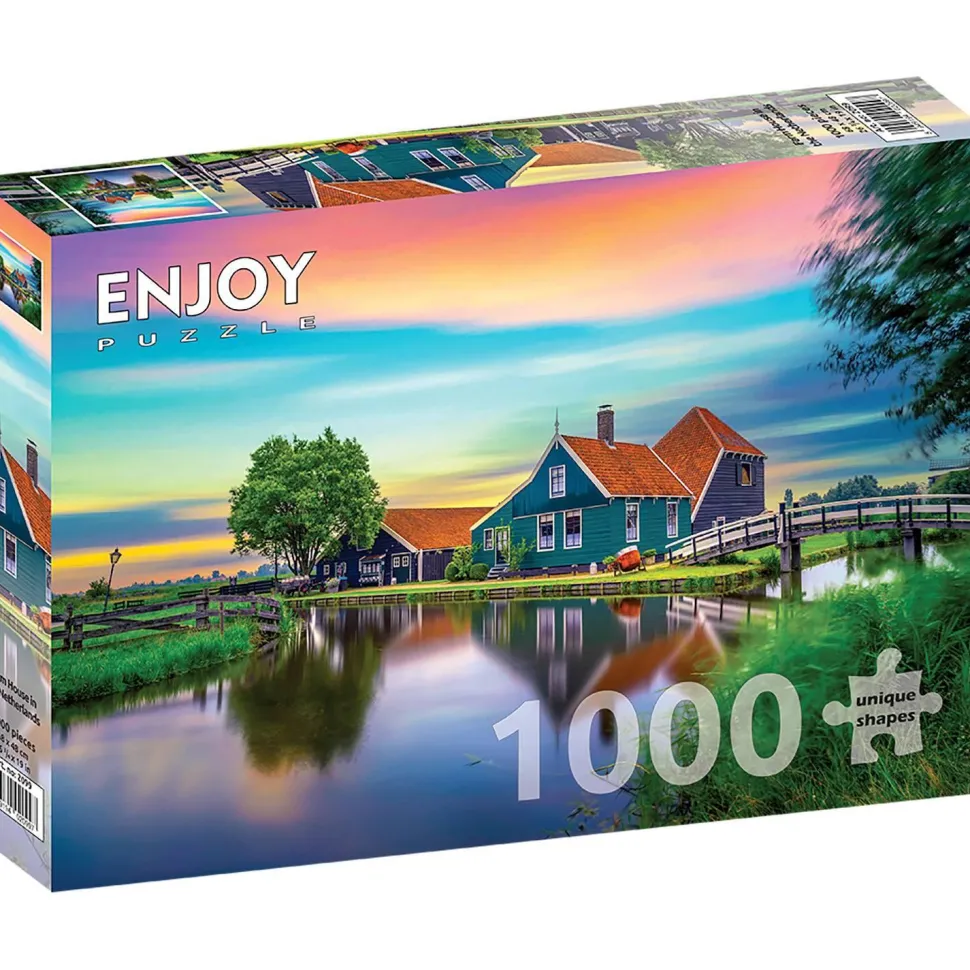 Puzzle 1000 Pièces : Ferme aux Pays-Bas - EnjoyPuzzle