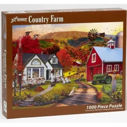 Puzzle 1000 pièces : Ferme de campagne - Vermont Christmas Company