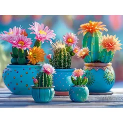 Puzzle 1000 pièces : Feu d'artifice Cactus Bloomy - CherryPazzi