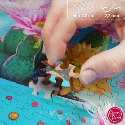 Puzzle 1000 pièces : Feu d'artifice Cactus Bloomy - CherryPazzi