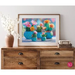 Puzzle 1000 pièces : Feu d'artifice Cactus Bloomy - CherryPazzi