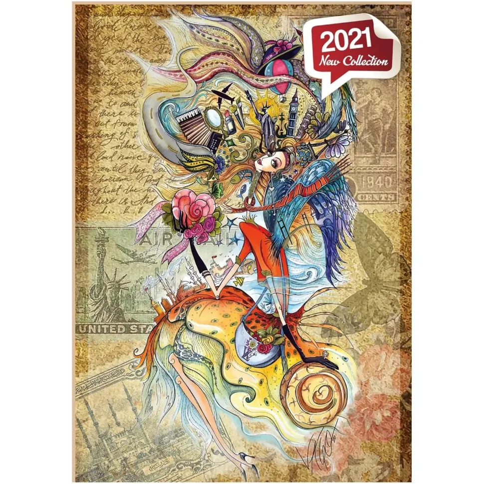 Puzzle 1500 pièces : Fille circassienne voyageant dans le monde - Anatolian