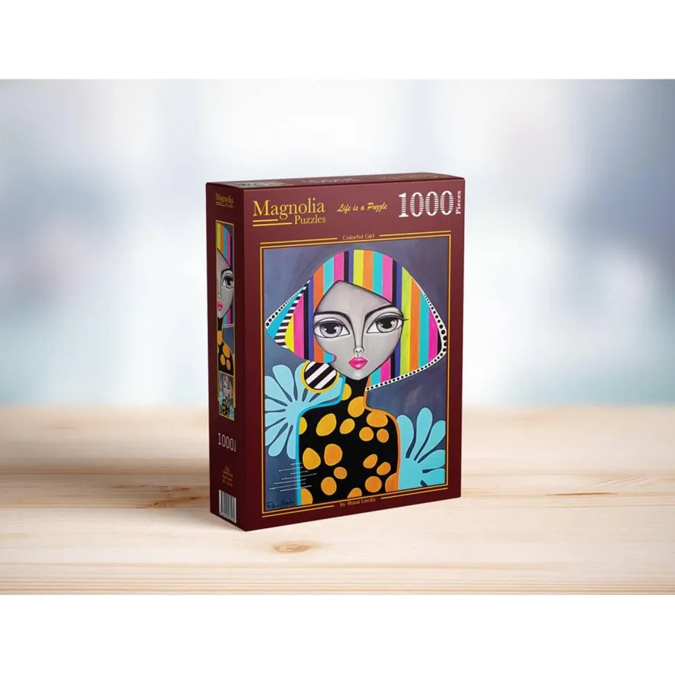 Puzzle 1000 Pièces : Fille Colorée - Magnolia