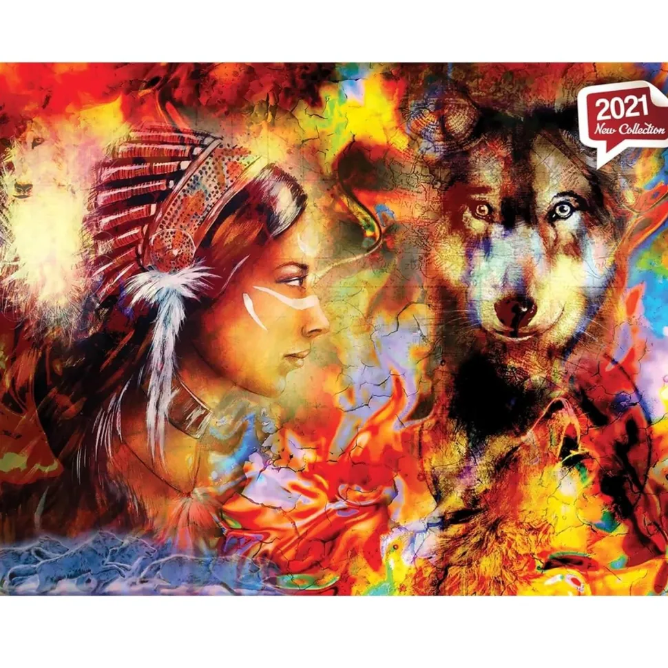 Puzzle 1500 pièces : Fille de Loup - Anatolian