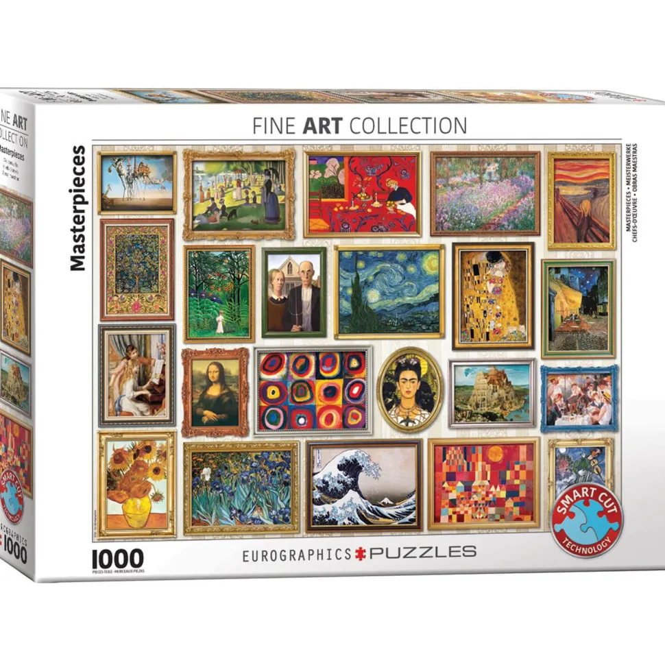 Puzzle 1000 pièces : Fine Art Collage : Chefs-d'œuvre - Eurographics