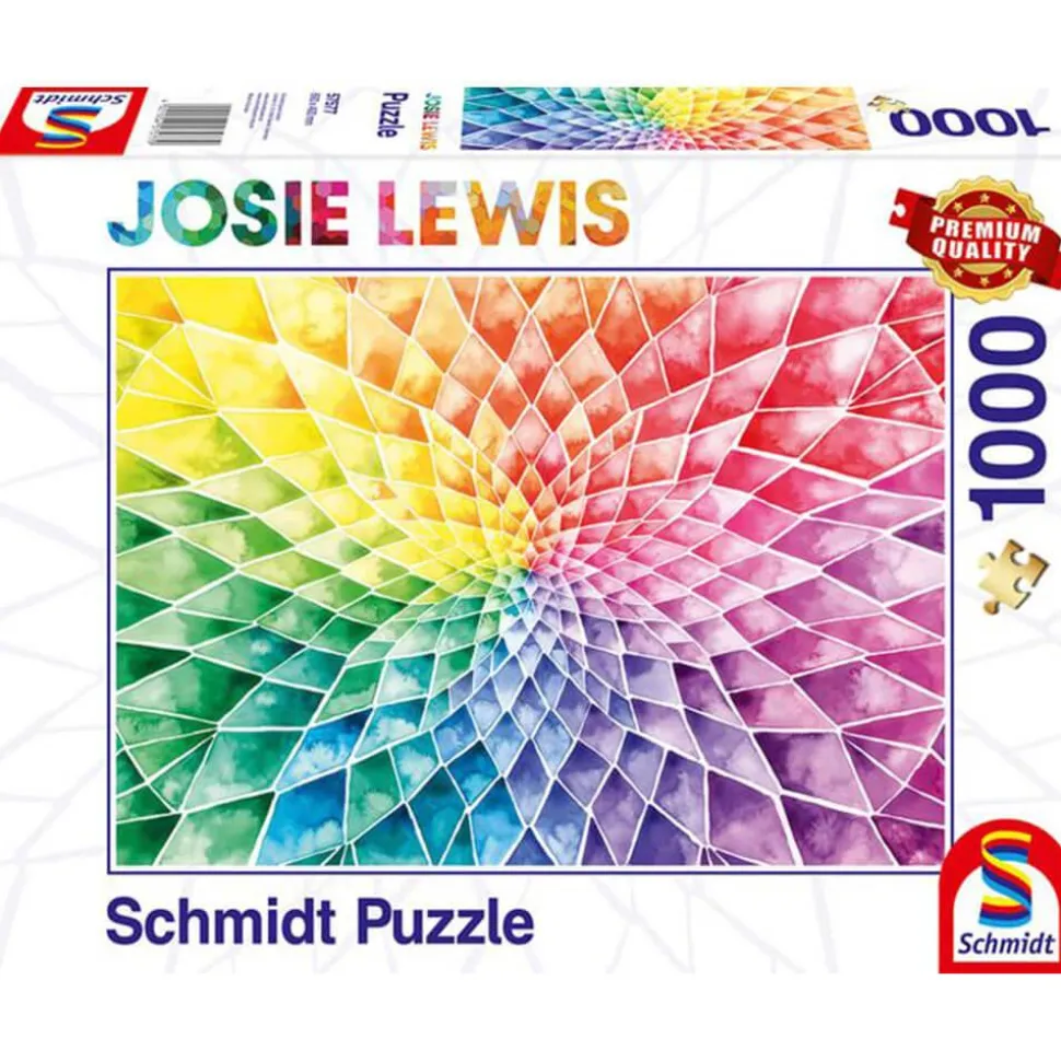 Puzzle 1000 pièces : Fleur aux couleurs vives - Schmidt