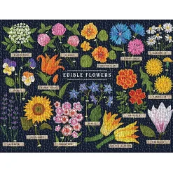 Puzzle 1000 pièces : Fleurs comestibles - Galison