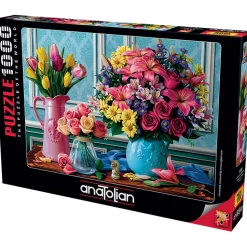 Puzzle 1000 pièces : Fleurs dans des vases - Anatolian