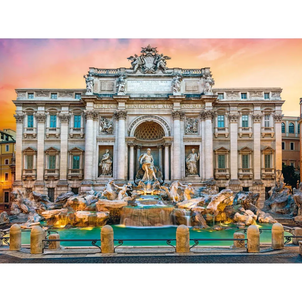 Puzzle 500 pièces : Fontaine deTrevi, Rome - Trefl