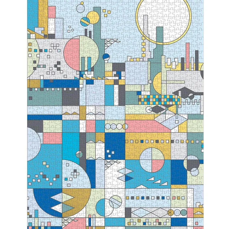 Puzzle 1000 pièces : Frank Lloyd Wright, Ville en bord de mer - Galison