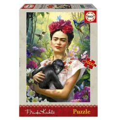 Puzzle 1000 pièces : FRIDA KAHLO, JARDIN DE LA VIE - Educa