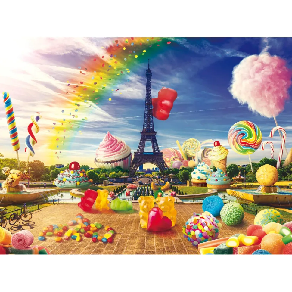 Puzzle 1000 pièces : Funny Cities : Sweet Paris - Trefl