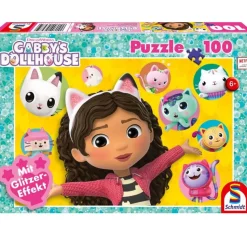 Puzzle 100 pièces : Gabby's Dollhouse - Gabby et ses amis - Schmidt