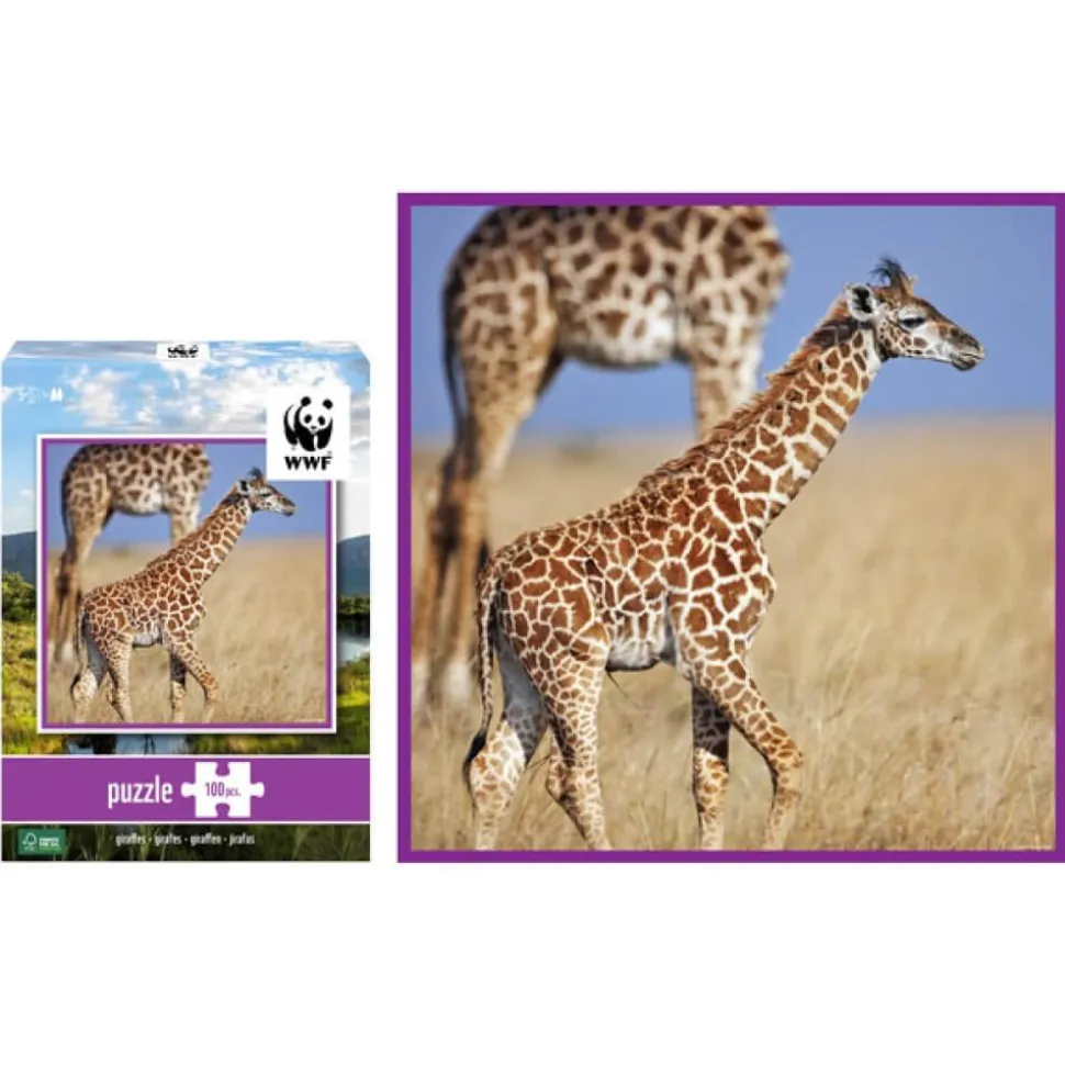 Puzzle 100 pièces : Girafes - WWF