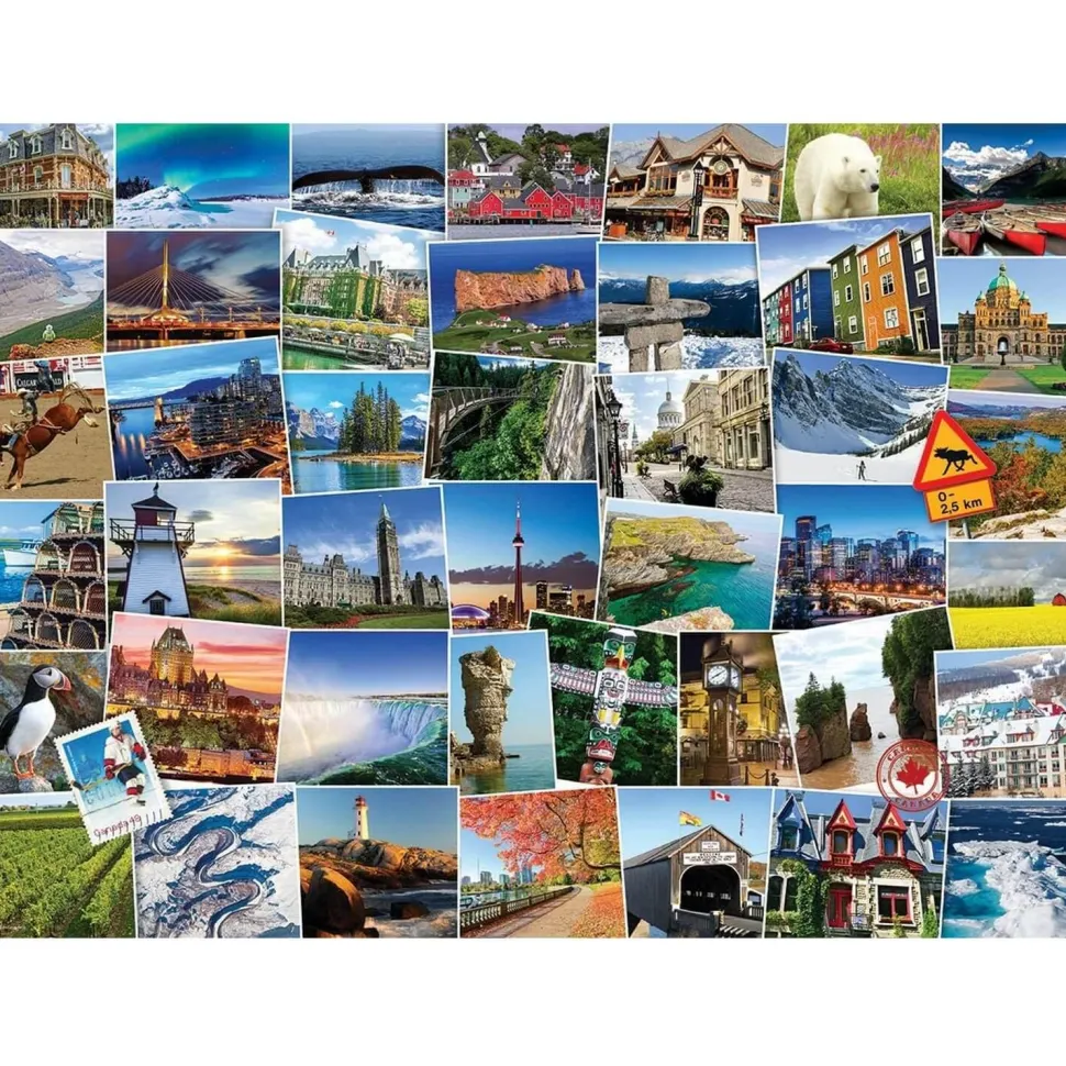 Puzzle 1000 pièces : Globe-trotteur : Canada - Eurographics