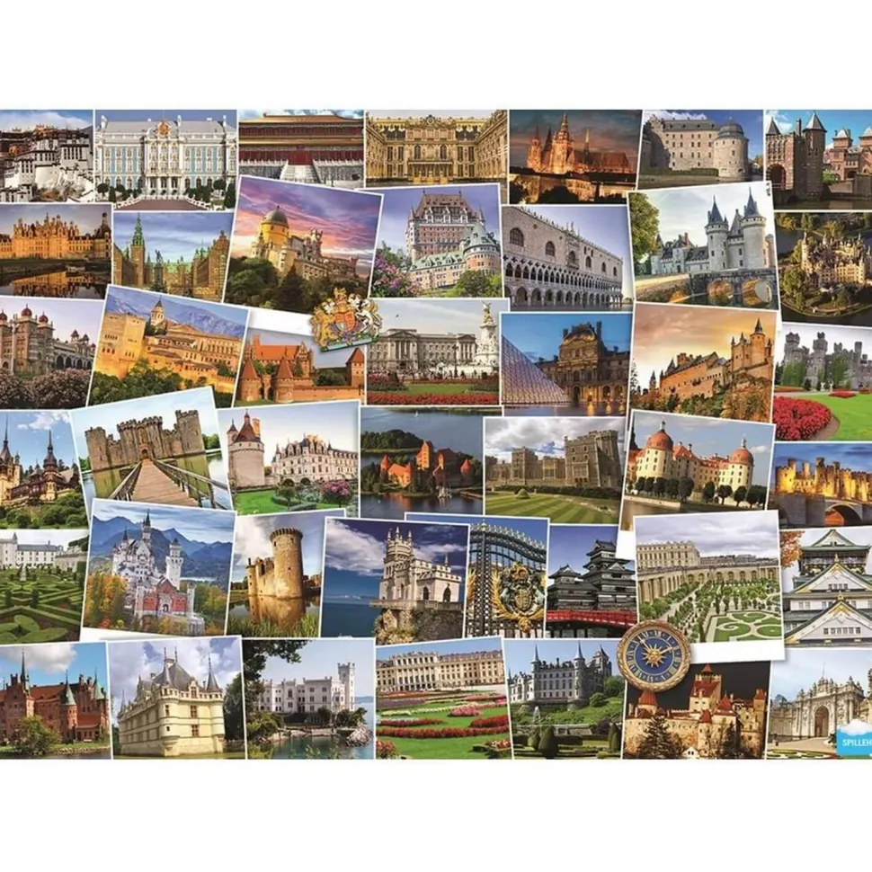 Puzzle 1000 pièces : Globe-trotteur : Châteaux et palaces - Eurographics