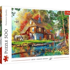 Puzzle 500 pièces : Gîte au bord de la rivière - Trefl
