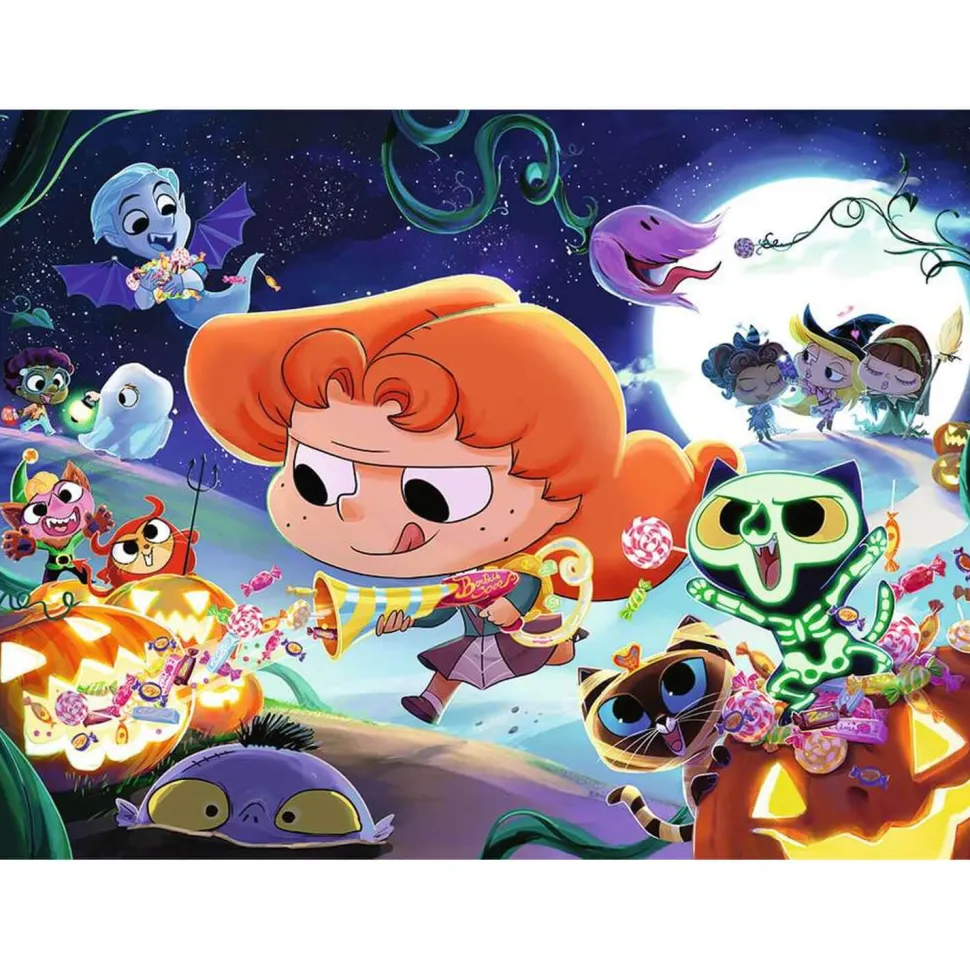 Puzzle 250 pièces : Halloween avec Mortelle Adèle - Nathan