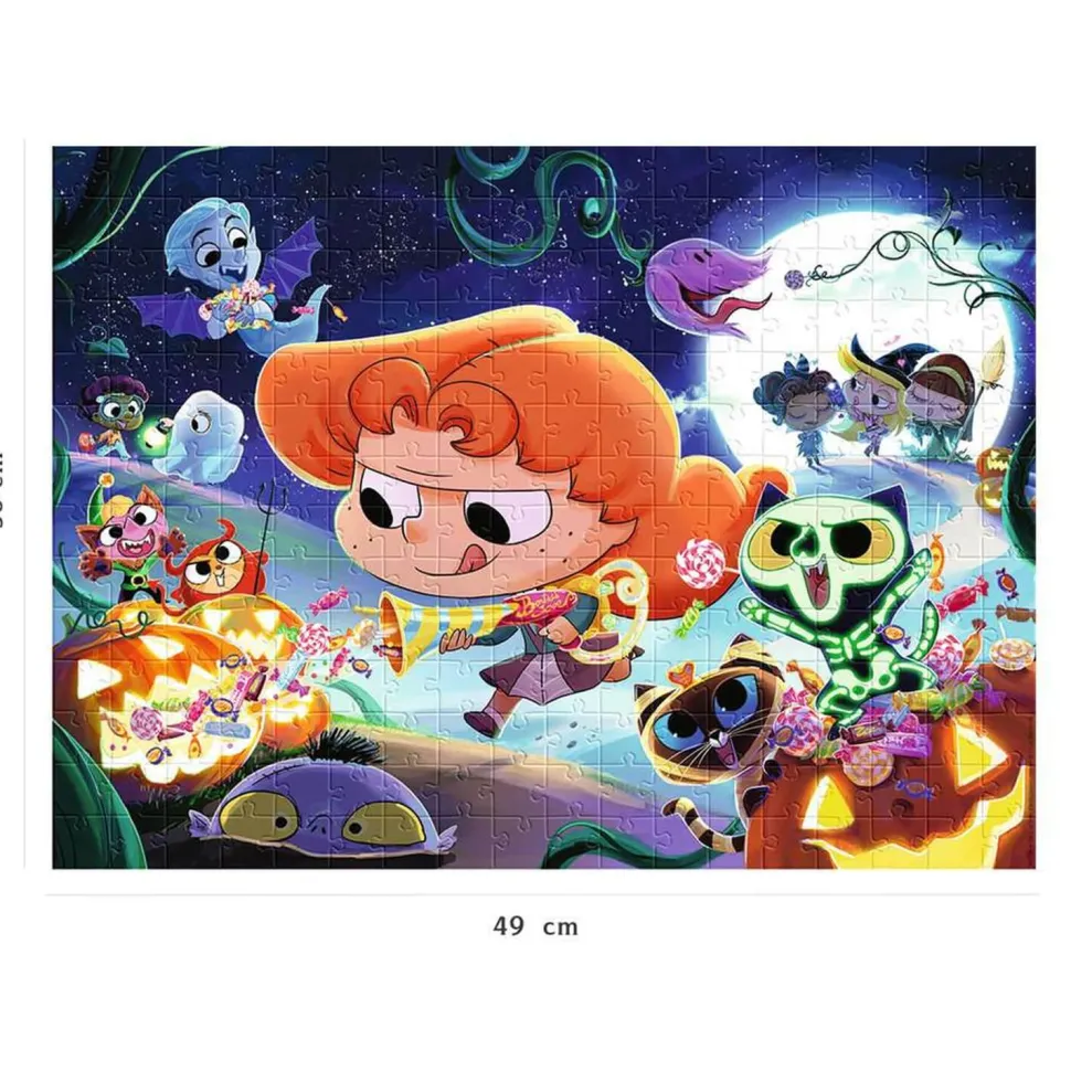 Puzzle 250 pièces : Halloween avec Mortelle Adèle - Nathan