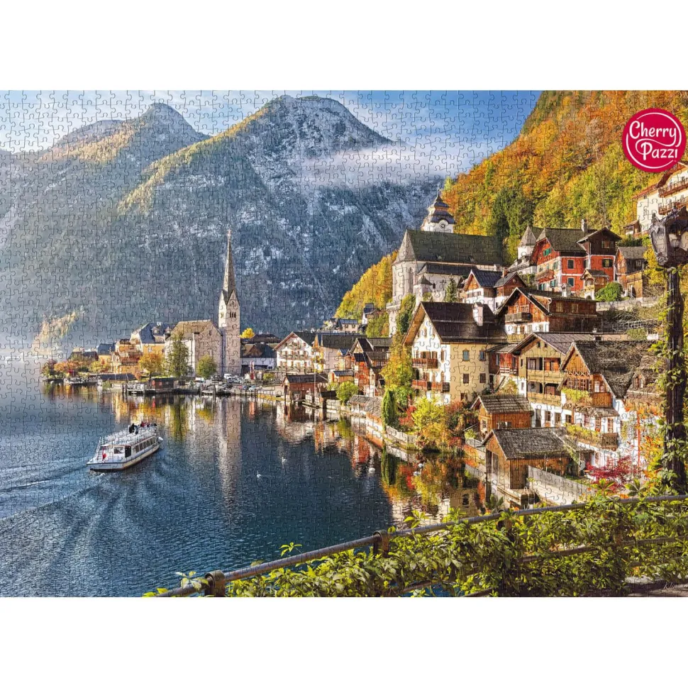 Puzzle 2000 pièces : Hallstatt dans la lumière du matin - CherryPazzi