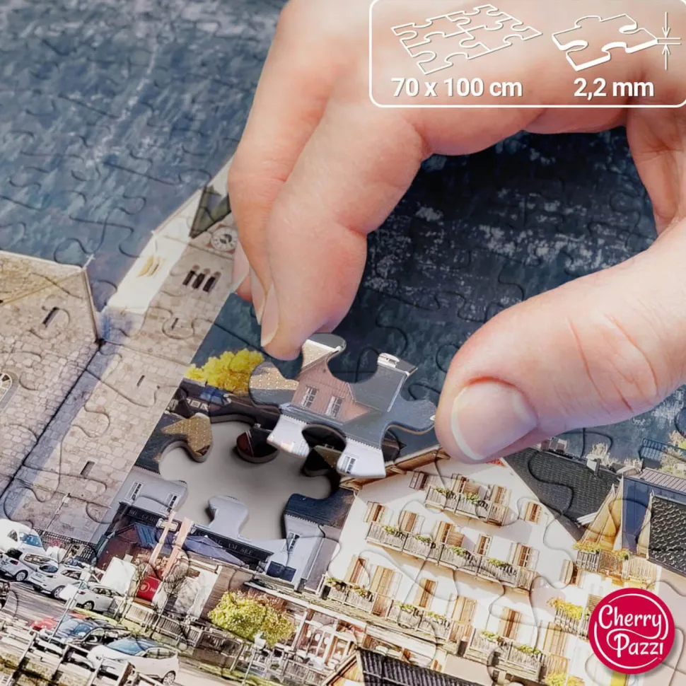 Puzzle 2000 pièces : Hallstatt dans la lumière du matin - CherryPazzi