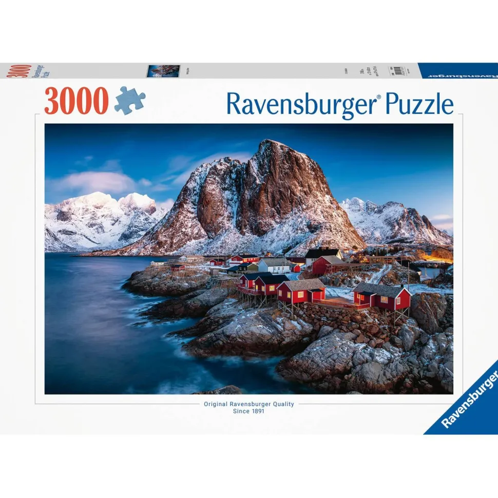 Puzzle 3000 pièces : Hamnoy, Iles Lofoten - Ravensburger