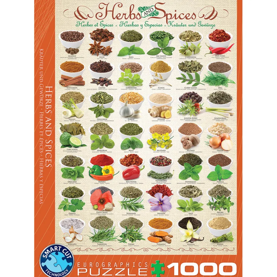 Puzzle 1000 pièces : Herbes et épices - Eurographics