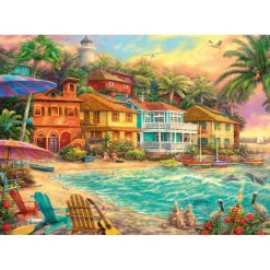 Puzzle 1000 pièces : Heure de l'île - Ks Games