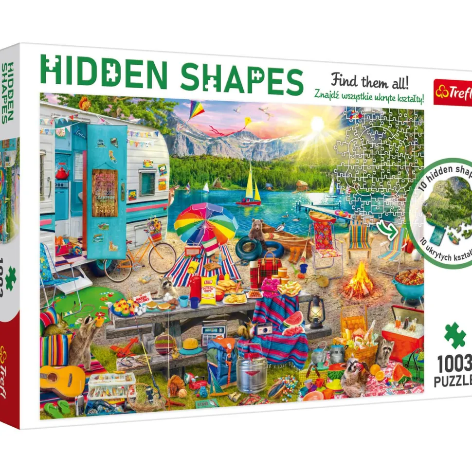 Puzzle 1003 pièces : Hidden Shapes : Voyage en camping-car - Trefl