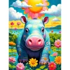 Puzzle 1000 Pièces : Hippopotame ensoleillé - EnjoyPuzzle
