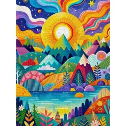 Puzzle 1000 pièces : Horizon envoûtant - EnjoyPuzzle