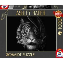 Puzzle 1000 pièces : Indompté – le tigre : sous le signe de la liberté - Ashley Rader - Schmidt