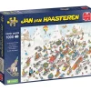 Puzzle 1000 pièces : Jan Van Haasteren : Descente effrenée à la montagne - Jumbo