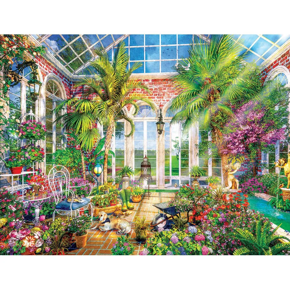 Puzzle 1000 pièces : Jardin de verre Conservatoire d'été - Eurographics