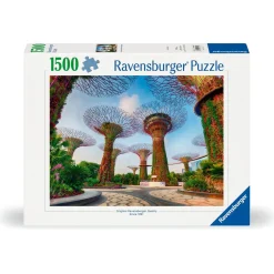 Puzzle 1500 pièces : Jardin de la baie de Singapour - Ravensburger