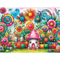 Puzzle 1000 pièces : JARDIN DE RÊVE - JaCaRou