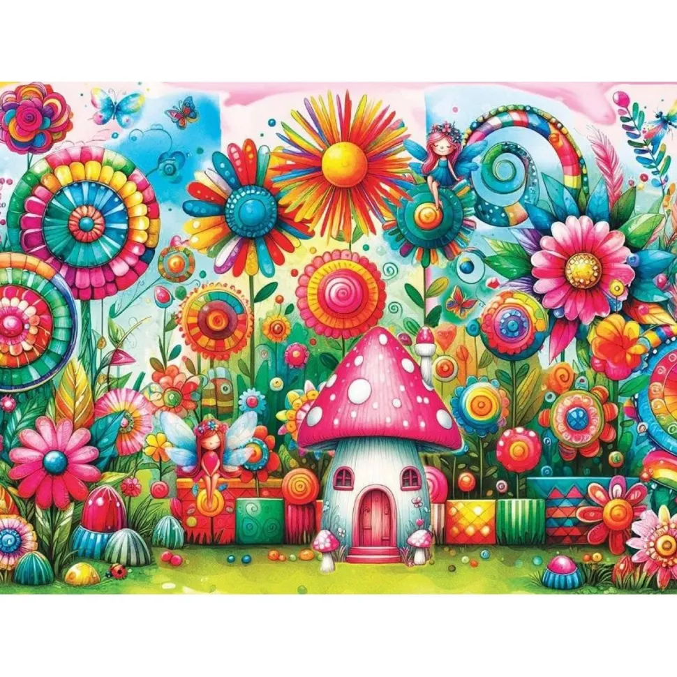 Puzzle 1000 pièces : JARDIN DE RÊVE - JaCaRou