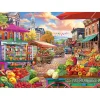 Puzzle 1000 pièces : Jour du marché de la rue principale - Eurographics