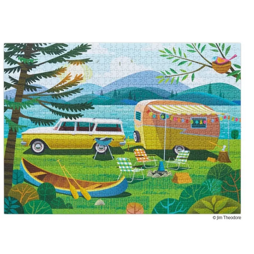 Puzzle 1000 pièces : Joyeux campeur - WerkShoppe
